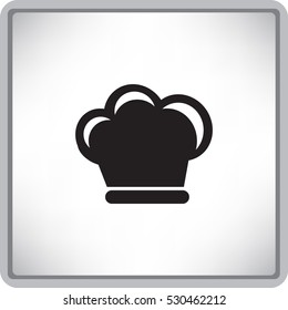 Flat icon. Hat cook.