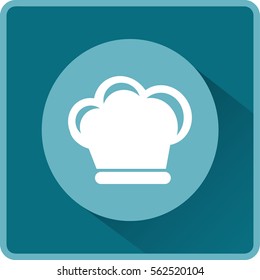 Flat icon. Hat cook.