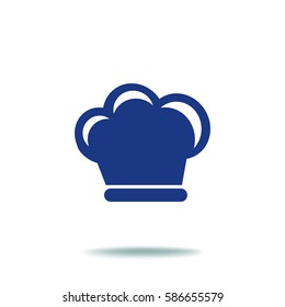 Flat icon. Hat cook.
