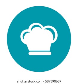 Flat icon. Hat cook.
