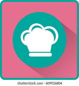 Flat icon. Hat cook.