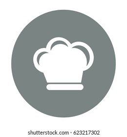 Flat icon. Hat cook.