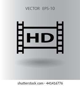 Flachbild-Symbol für HD-Video