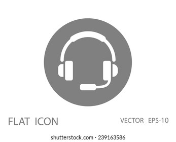 Icône à plat de casque