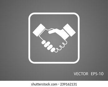 Flat  icon of heandshake