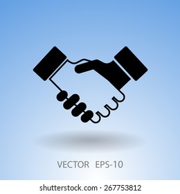 Flat  icon of heandshake