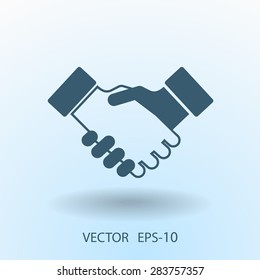 Flat  icon of heandshake