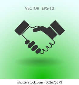 Flat  icon of heandshake