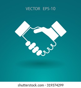 Flat  icon of heandshake