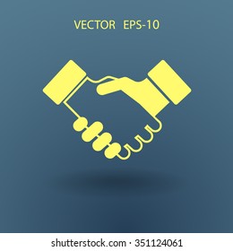 Flat  icon of heandshake
