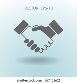 Flat  icon of heandshake