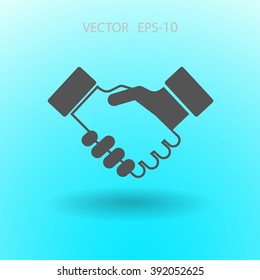 Flat  icon of heandshake