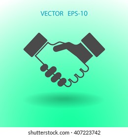 Flat  icon of heandshake
