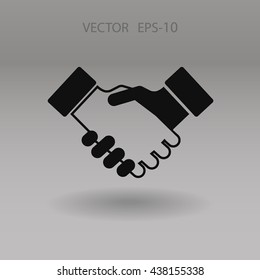 Flat  icon of heandshake