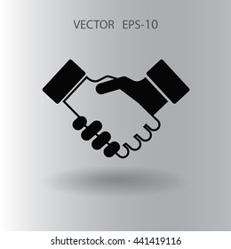 Flat  icon of heandshake