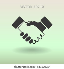 Icono plano del movimiento de cabeza. ilustración vectorial