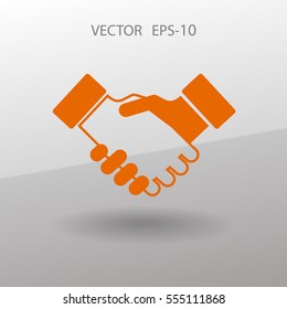 Icono plano del movimiento de cabeza. ilustración vectorial
