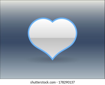 Flat icon of heart