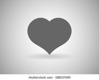 Icono plano del corazón