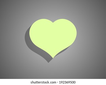 Flat icon of heart
