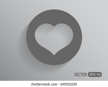 Flaches Herzsymbol
