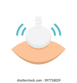 Flat Icon herbal compressing ball icon