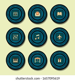 icono plano para la tapa resaltada