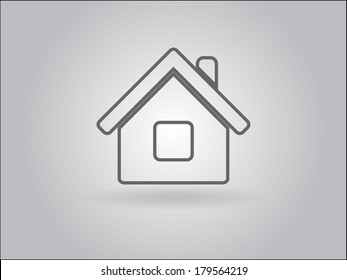 Icono plano del hogar