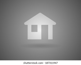 Flachbild-Icon zu Hause