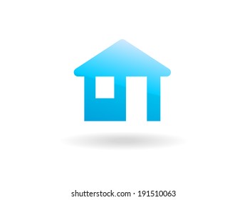 Flachbild-Icon zu Hause