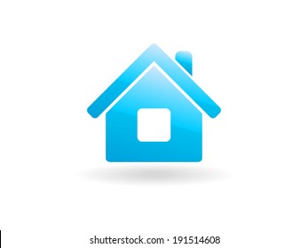 Flachbild-Icon zu Hause