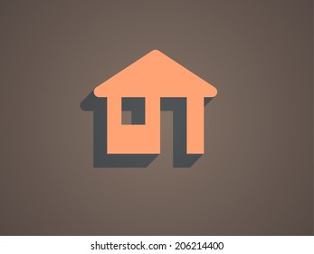Ícone plano da casa
