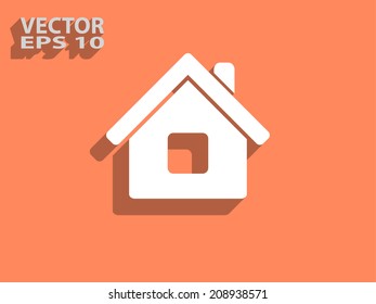 Icono plano del hogar