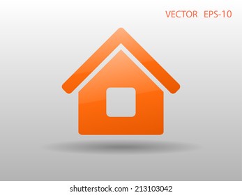 Icono plano del hogar