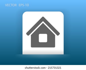 Icono plano del hogar