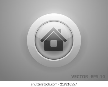 Flat icon of home