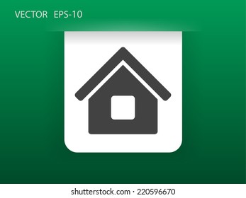 Icono plano del hogar