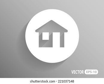Flachbild-Icon zu Hause