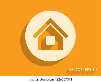 Icono plano del hogar