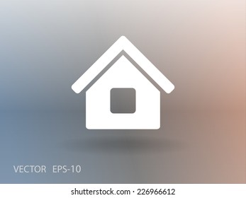 Icono plano del hogar