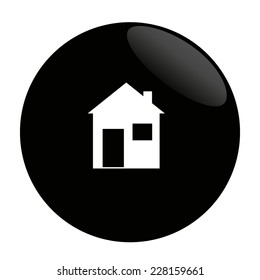 Flat icon of home