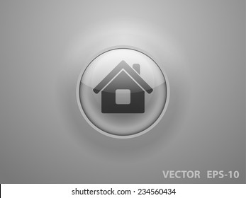 Flat icon of home