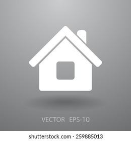 Icono plano del hogar