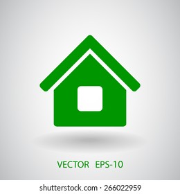 Flachbild-Icon zu Hause