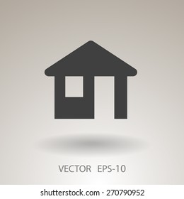 Icono plano del hogar