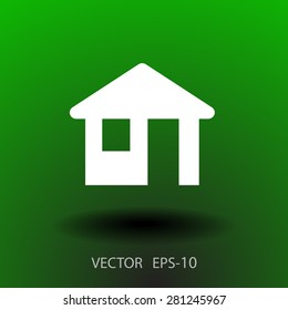Icono plano del hogar