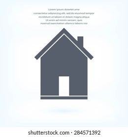 flat  icon of home