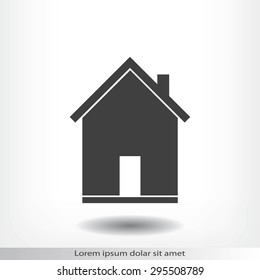 flat  icon of home