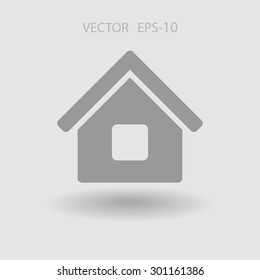 Flachbild-Icon zu Hause