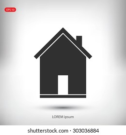flat  icon of home